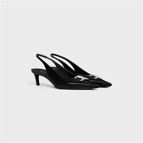 celine slingback heels|CELINE ALMA TRIOMPHE SLINGBACK in GLOSSY CALFSKIN.